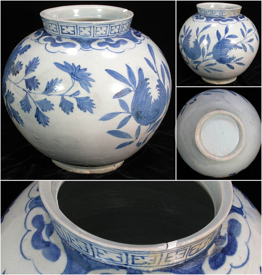 朝鮮陶器（壷） | 日本刀販売の葵美術