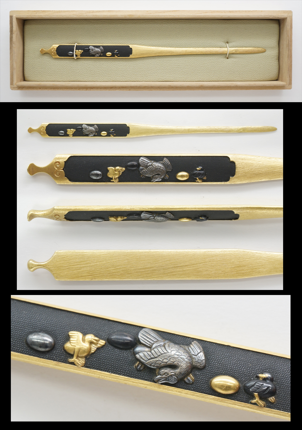 Kogai: Mumei(Kyo-Kinko) | Japanese Sword Online Museum