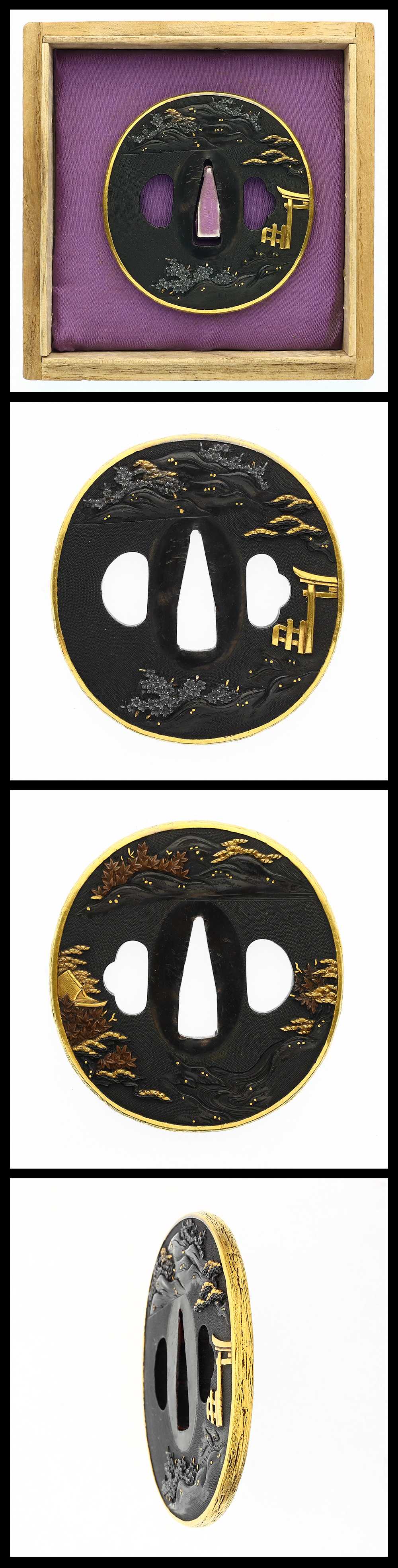 鐔:無銘（加賀後藤）(特別保存刀装具） | 日本刀販売の葵美術