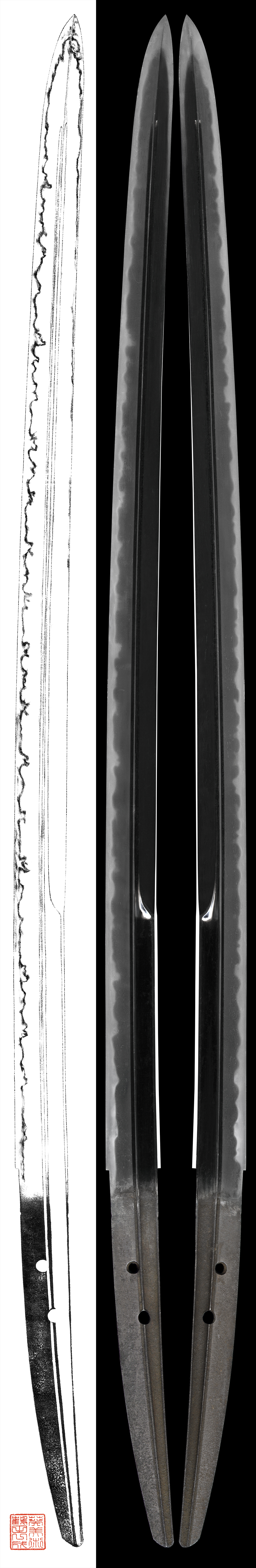 As190 Katana Mumei Kusano Yoshiaki Kogarasumaru Style 日本刀販売の葵美術 As190 Katana Mumei Kusano Yoshiaki Kogarasumaru Style 日本刀販売の葵美術